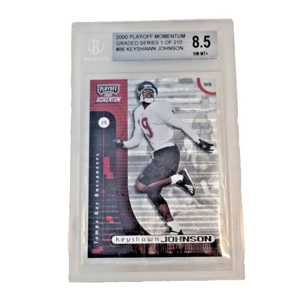 2000 Playoff Momentum Keyshawn Johnson #86 BGS 8.5 NM-MT+ Buccaneers Card
